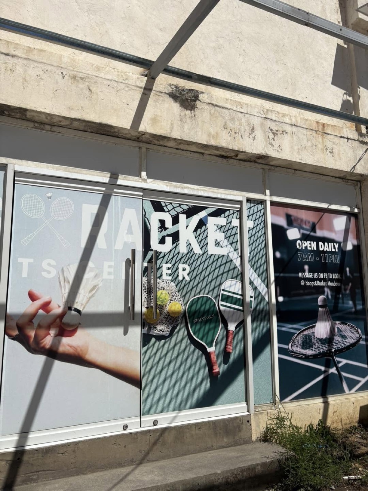 The Hoops & Racket venue entrance